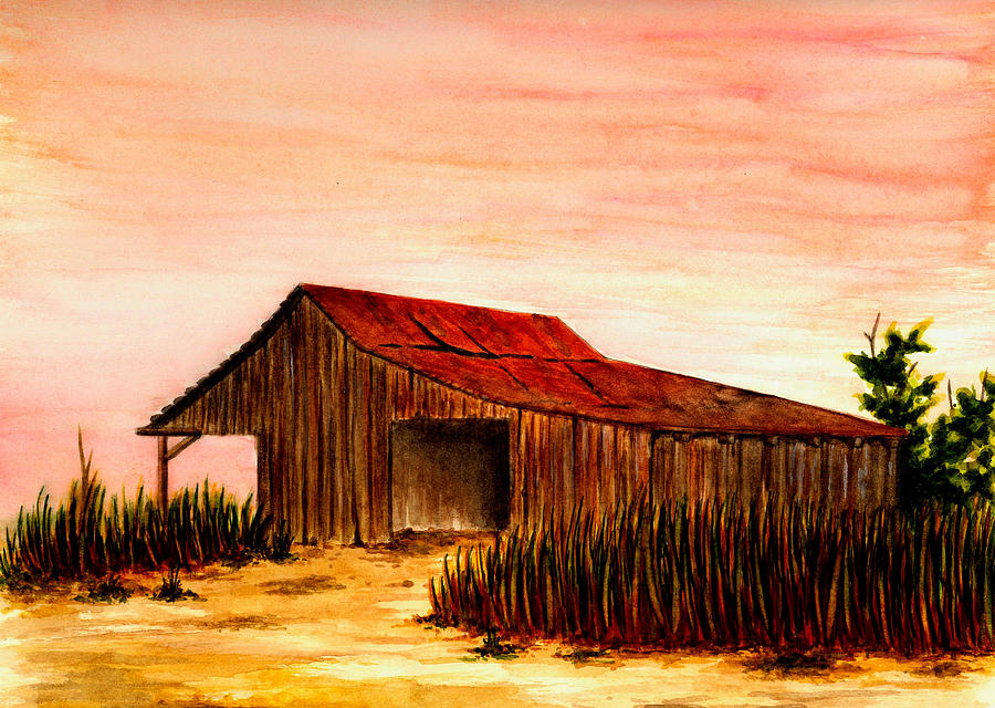 Old Barn Painting By Michael Vigliotti