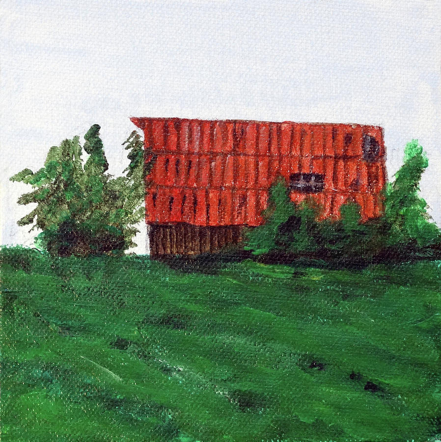 Iowa Barn No 2 2016 Painting by Kevin Callahan