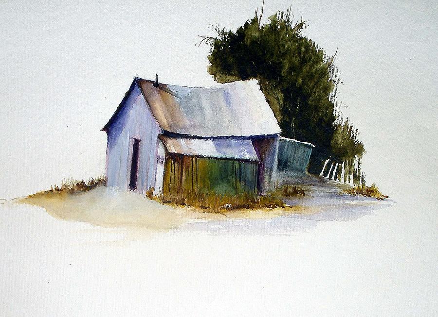Barn Painting - Old Barn by Sibby S