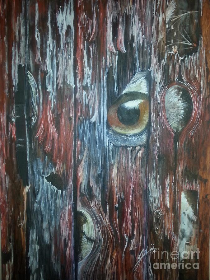 Old Barn Wood Painting By Jennifer Thomas