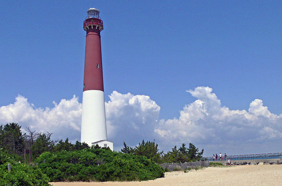 Lighthouse Photograph - Old Barney Stands Tall by Tom LoPresti
