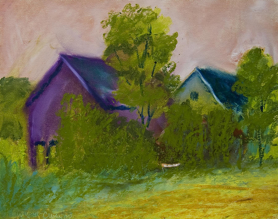 Barn Painting - Old Barns by Wynn Creasy
