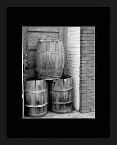 Old Barrels Photograph - Old Barrels - Black And White by Brooke Chao Old Barrels Photograph - Old Barrels - Black And White by Brooke Chao