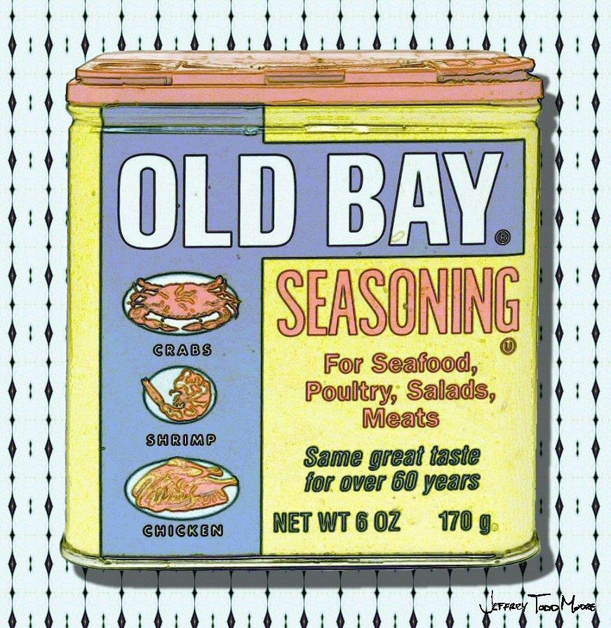 Jeffrey Photograph - Old Bay Popart Can Wallpaper 1 by Jeffrey Todd Moore