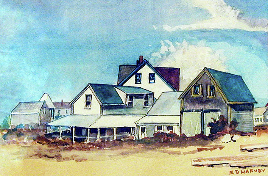 Beach Painting - Old Beachfront by Robert Harvey
