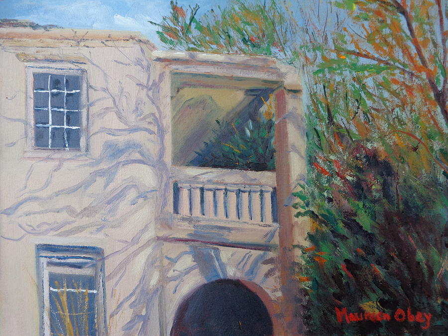 Bermuda Painting - Old Bermuda Porch by Maureen Obey