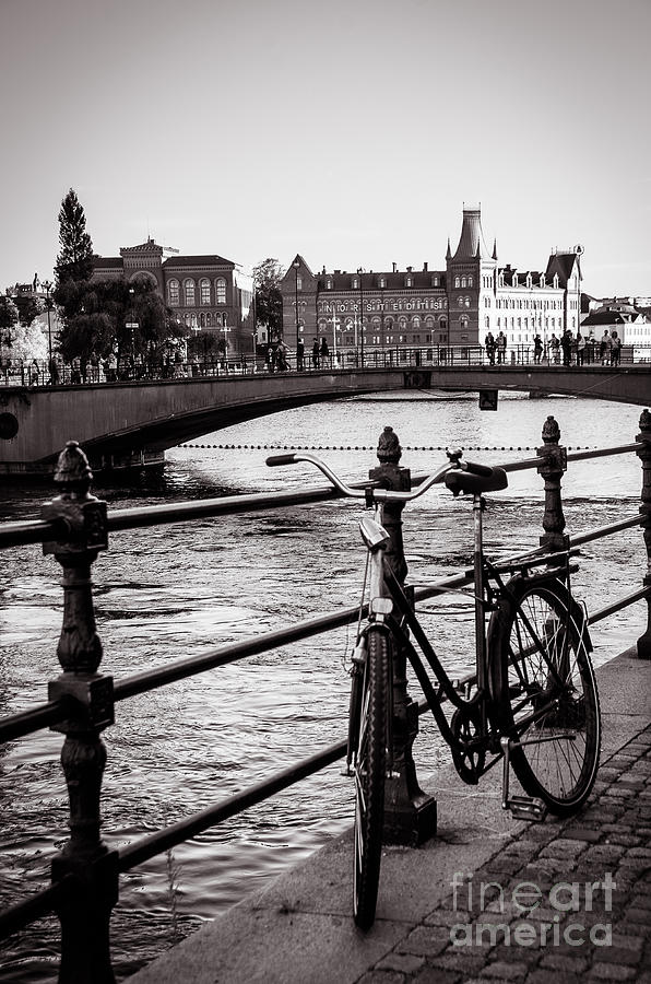 Old bicycle in central Stockholm Photograph by RicardMN Photography
