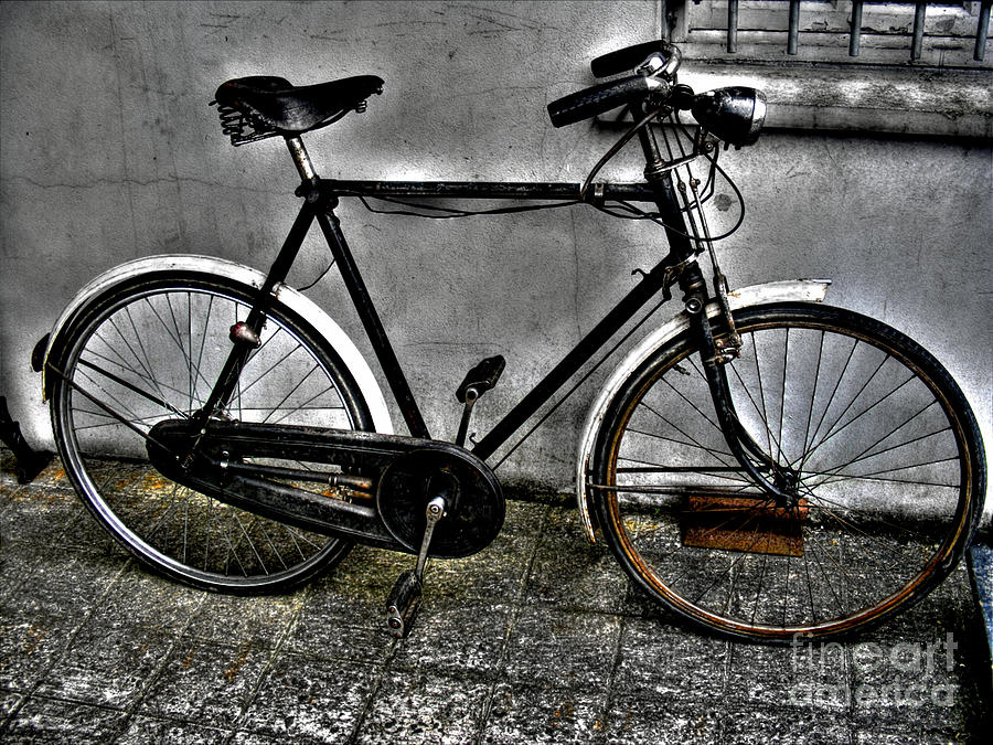 Old Bicycle Photograph by Nina Ficur Feenan