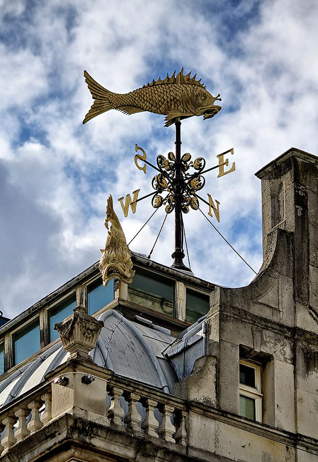 Old Billingsgate Market Weather Vane Photograph by Shirley Mitchell