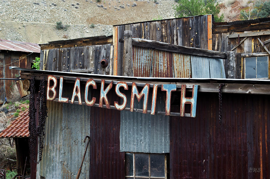 Old Blacksmith Shop Sign - color  Photograph by David Gordon
