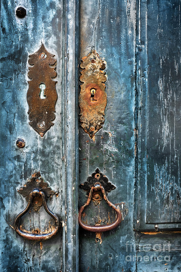 Old Blue Door Photograph by Carlos Caetano