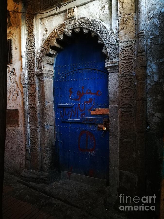 Old blue door Photograph by Jarek Filipowicz