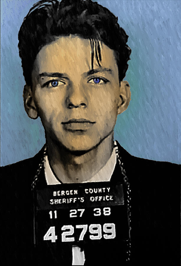 Vintage Digital Art - Old Blue Eyes - Frank Sinatra by Digital Reproductions