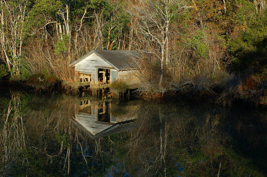 Old boat House Digital Art by Michael Thomas