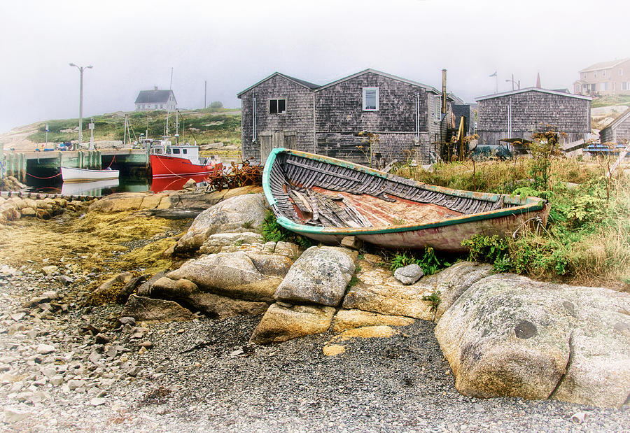 Old Boat in Peggys Cove Photograph by Carolyn Derstine