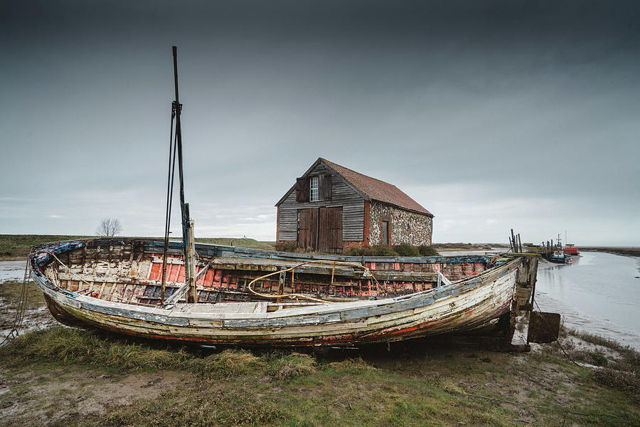 Old boat Photograph by James Billings