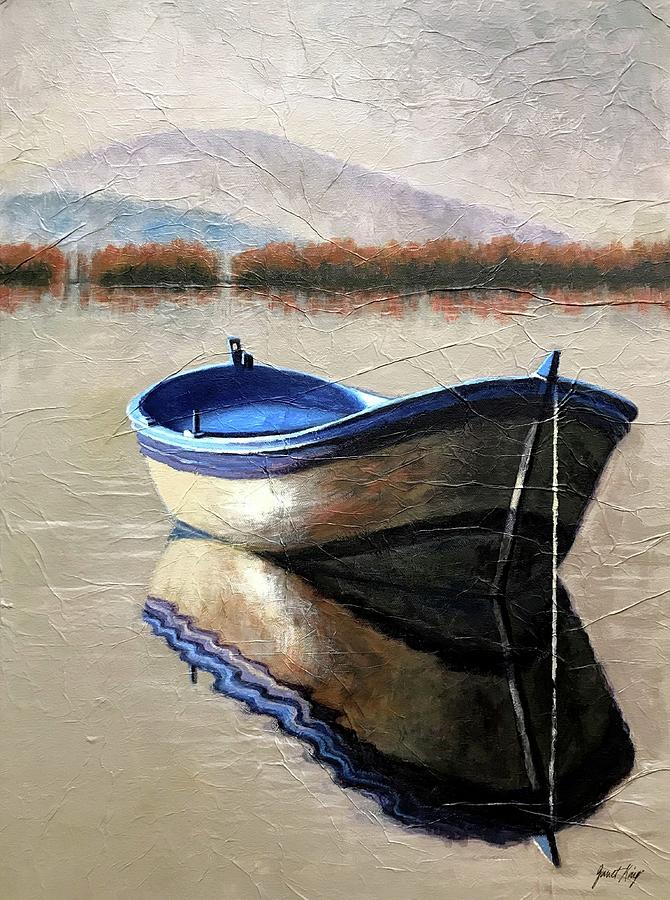 Old Boat Painting by Janet King
