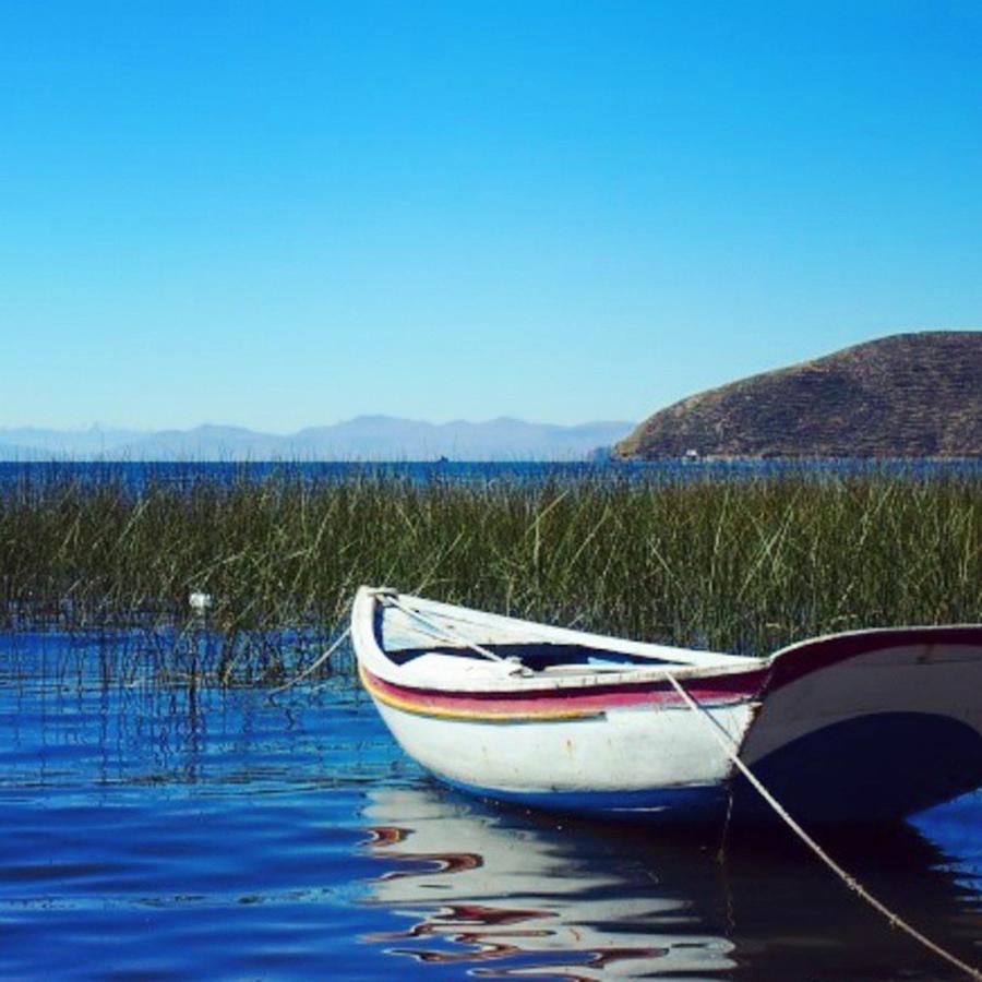 Travel Photograph - Old Boat On Lake Titicaca #bolivia by Dante Harker