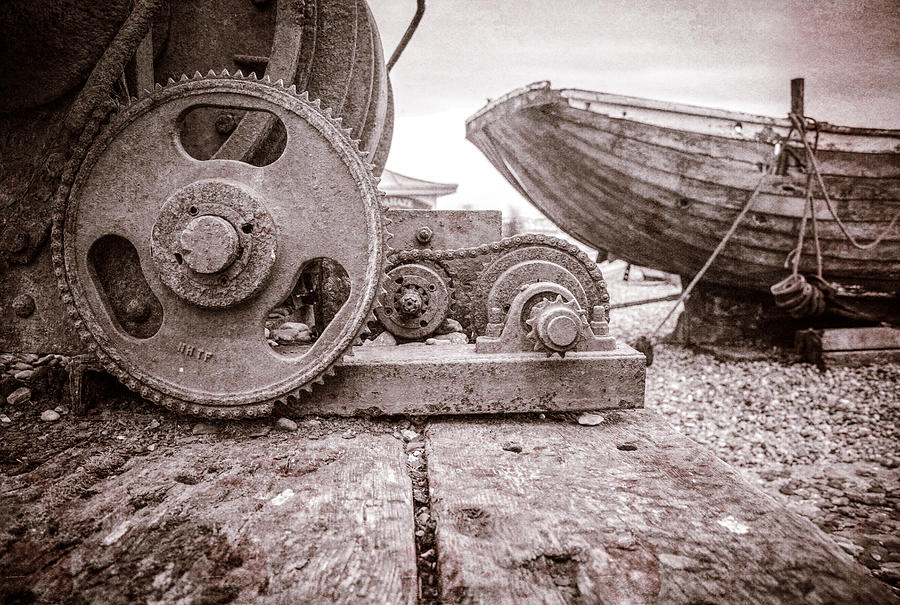 Old Boat Winch 2 Photograph by Roy Pedersen