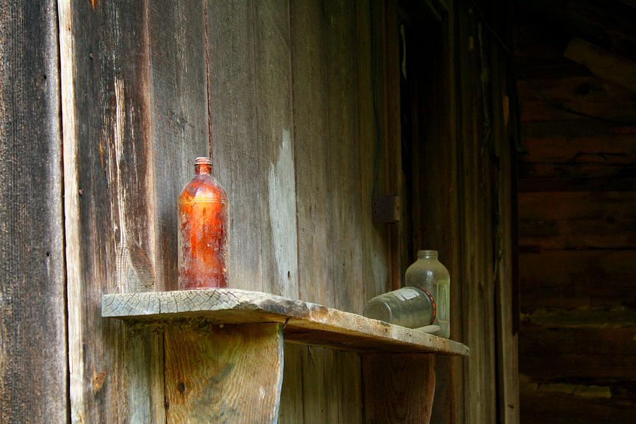 Architecture Photograph - Old Bottle by Kathryn Meyer