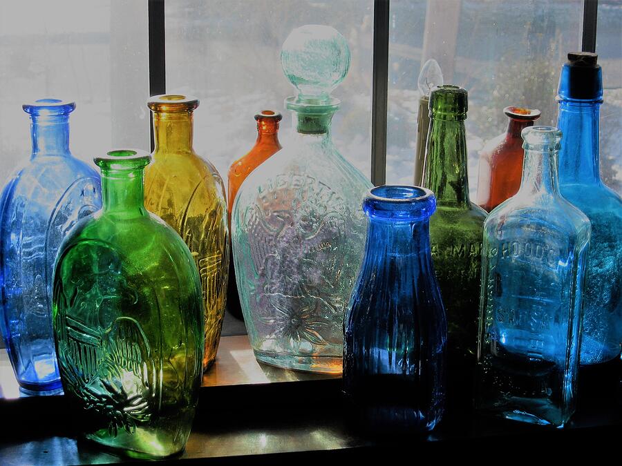 Old Bottles Photograph by John Scates