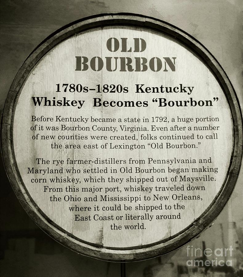 Sign Photograph - Old Bourbon by Mel Steinhauer