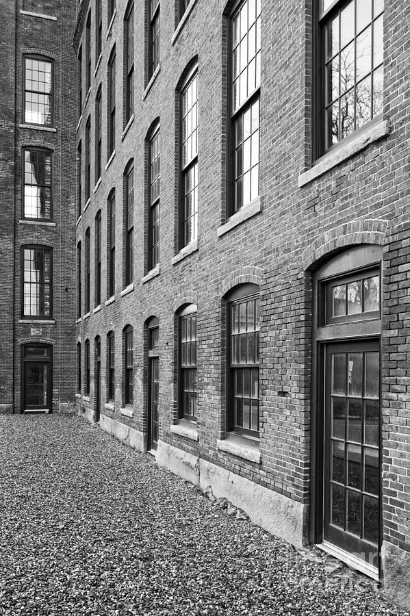 Old Brick Warehouse Black and White Photograph by Edward Fielding
