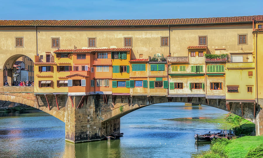 Old Bridge In Florence Italy Photograph by Gary Slawsky