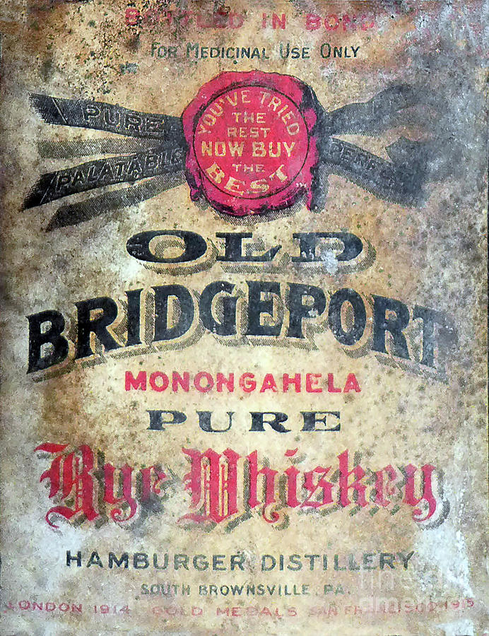 Old Bridgeport Rye Whiskey Photograph by Jon Neidert