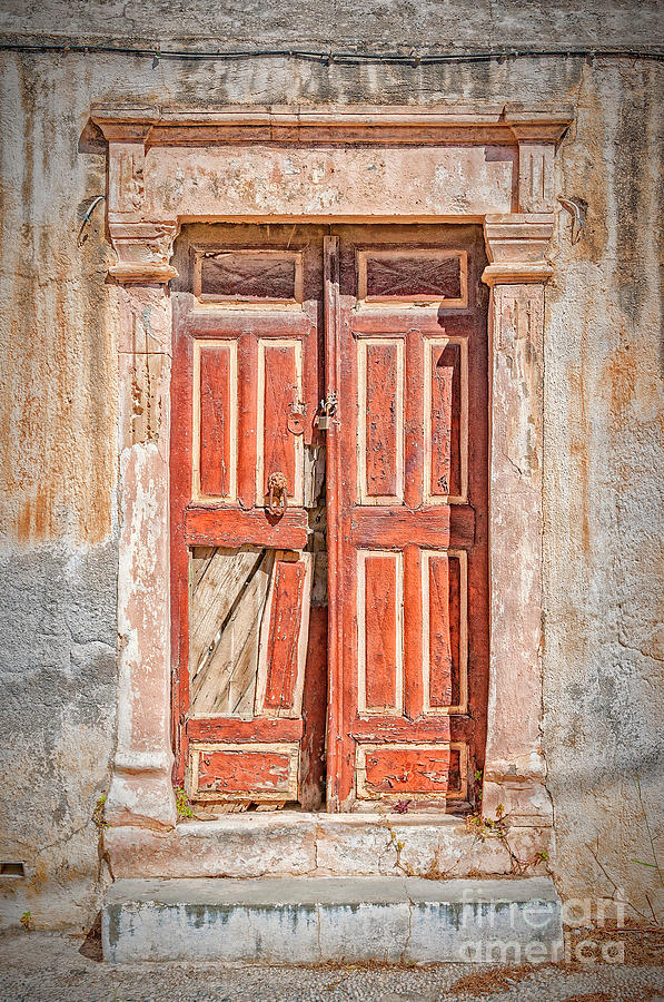 Old Brown Door Photograph by Antony McAulay