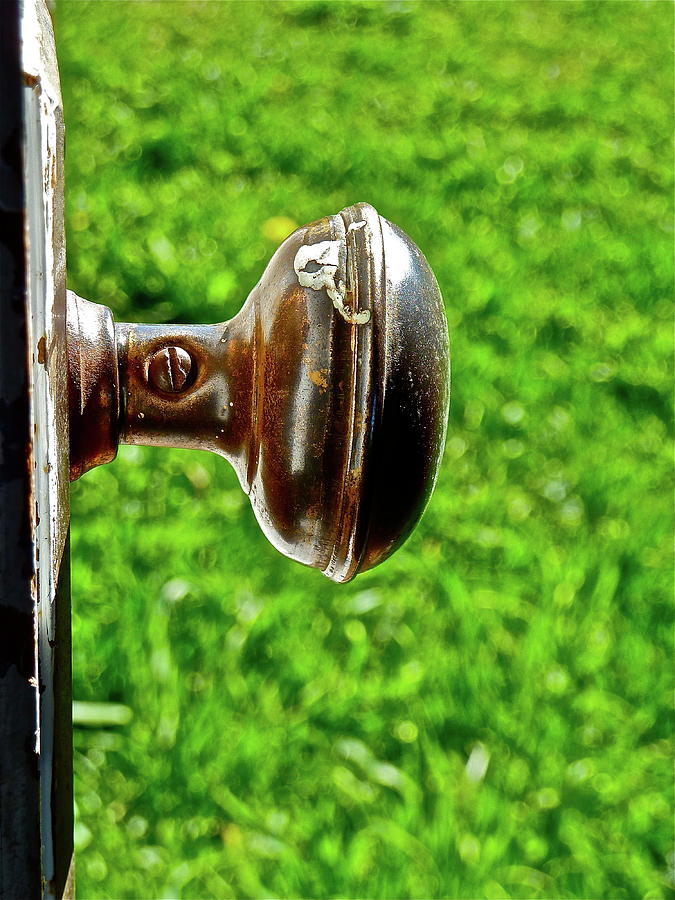 Old Brown Doorknob Photograph by Diana Hatcher