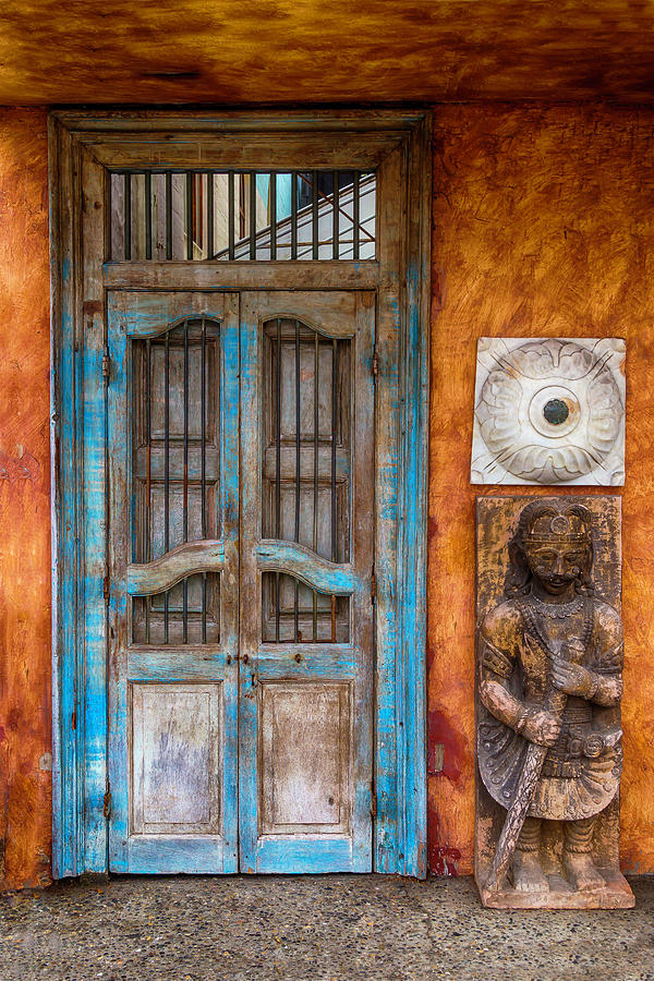 Old Buddha Door Photograph by Garry Gay