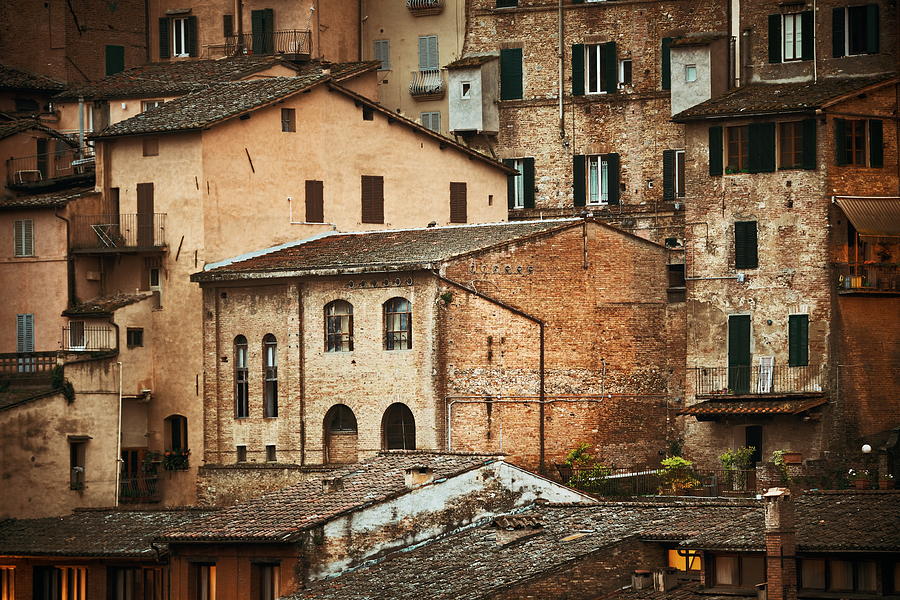 Old building background Siena Italy Photograph by Songquan Deng