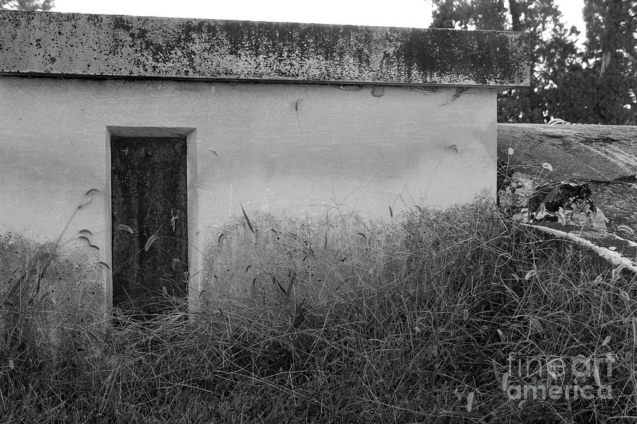 Old Building in the Country Black and White Photograph by Karen Adams