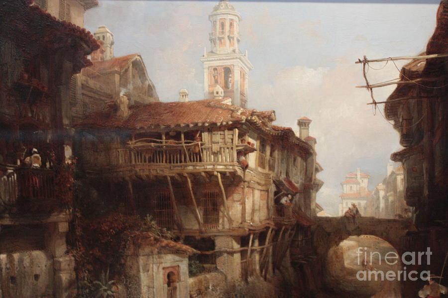 Old Buildings on the Darro Painting by Celestial Images
