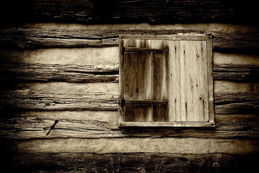 Old Cabin Window Photograph by Paul W Faust - Impressions of Light