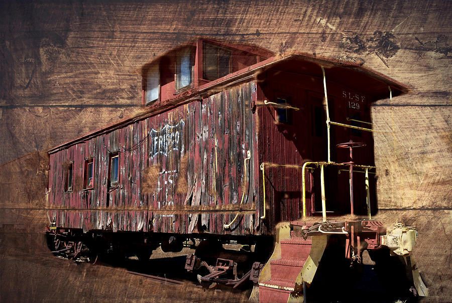 Old Caboose - Railroad Car Photograph by James DeFazio - Fine Art America