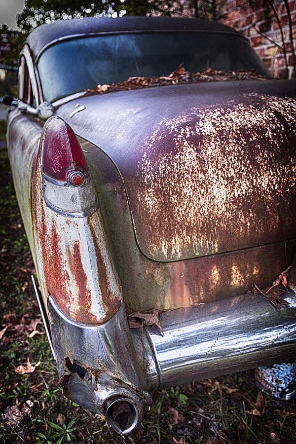 Old Caddy Photograph by Alan Raasch