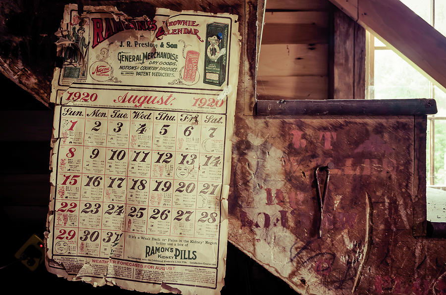Farm Photograph - Old Calendar by Jim Love