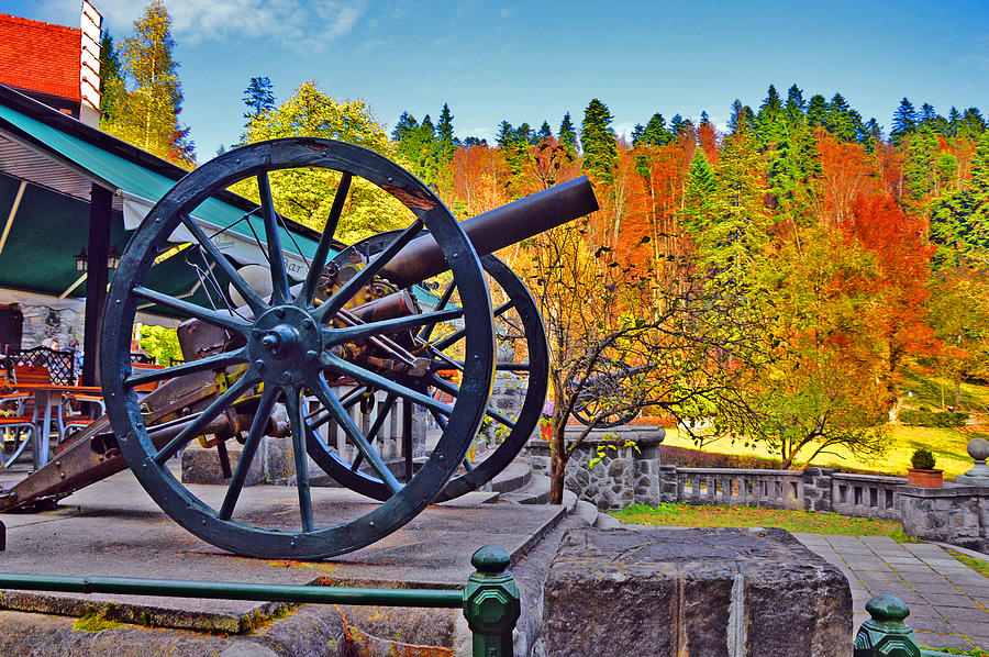 Old Cannon. Sinaia. Romania. Photograph