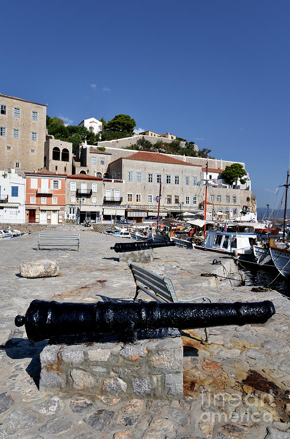 Old cannons in Hydra island I Photograph by George Atsametakis