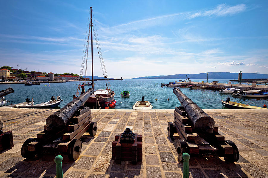 Old cannons in town of Senj Photograph by Brch Photography