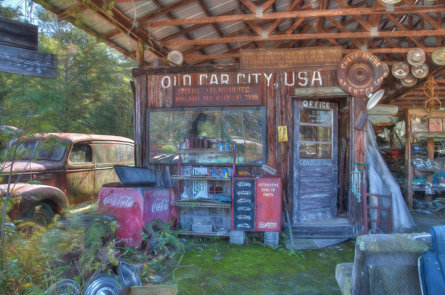 Old Car City Photograph by Shirley Radabaugh