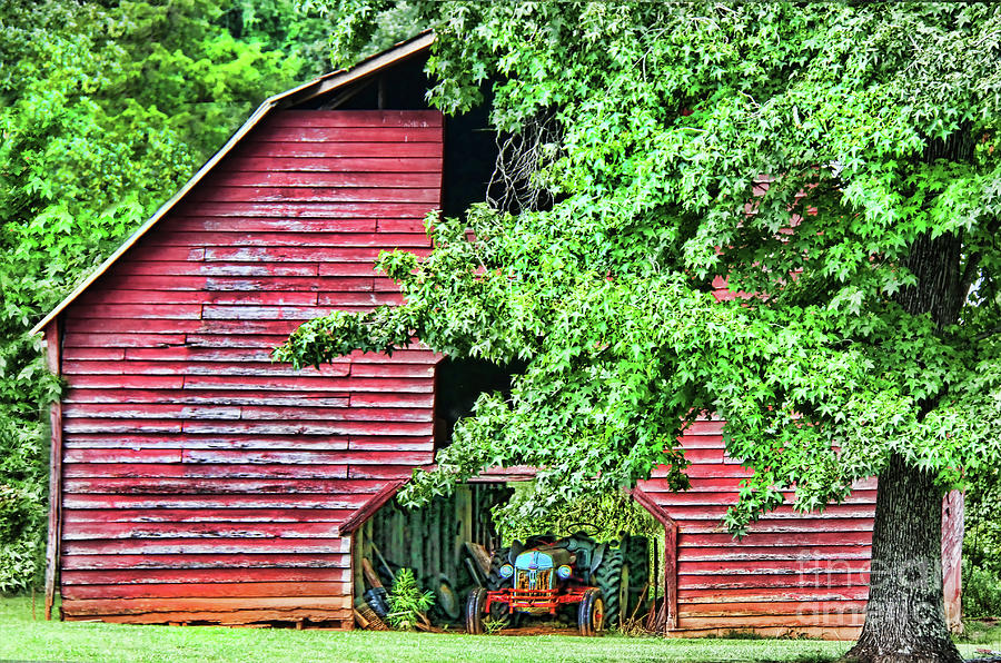 Old Car Hidden in the Barn Photograph by Diana Raquel Sainz