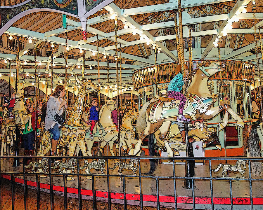 Old Carousel City Park New Orleans Photograph by Rebecca Korpita