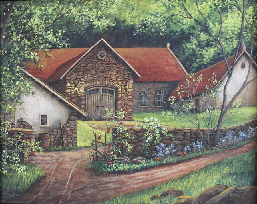 Flower Painting - Old Carriage House Farm by Diana Miller