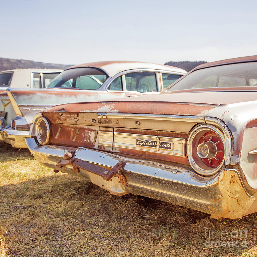 Old Cars at a Junkyard Utah Photograph by Edward Fielding