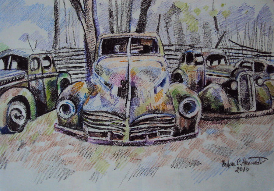 Old Cars Drawing by Chifan Catalin Alexandru Old Cars Drawing by Chifan Catalin Alexandru
