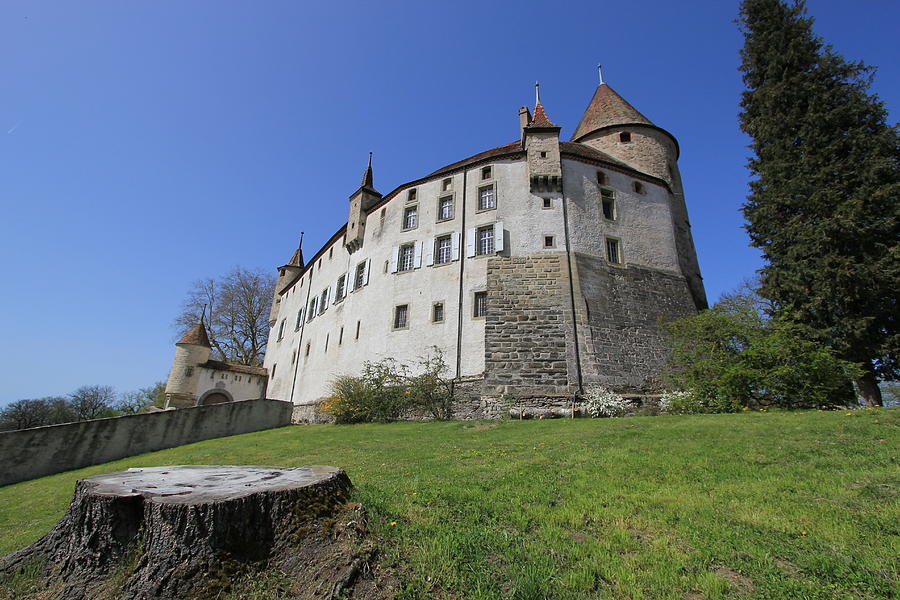 Old castle of Oron, Fribourg canton, Switzerland Photograph by Elenarts - Elena Duvernay photo