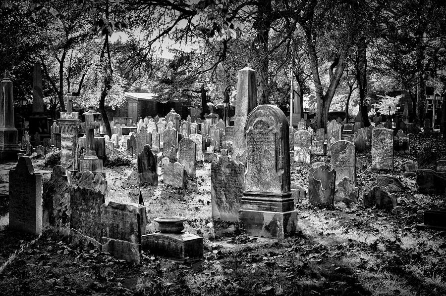 Philadelphia Photograph - Old Cemetery in Philadelphia 1 by Val Black Russian Tourchin